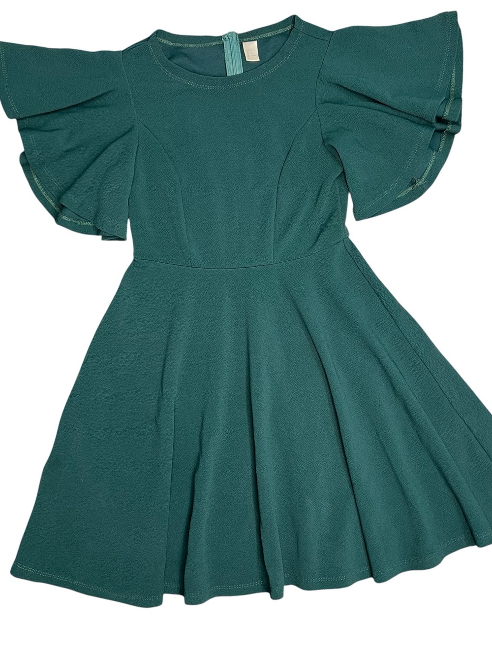 Flutter Sleeve Fit & Flare Dress